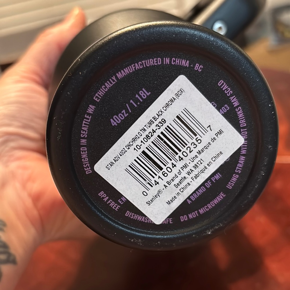 Stanley 40oz Black Chroma Quencher with Handle Custom Engraved “I Have Spoken” - Picture 6 of 7